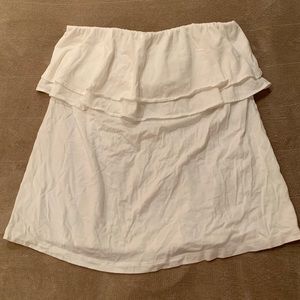 Lilly strapless top - white